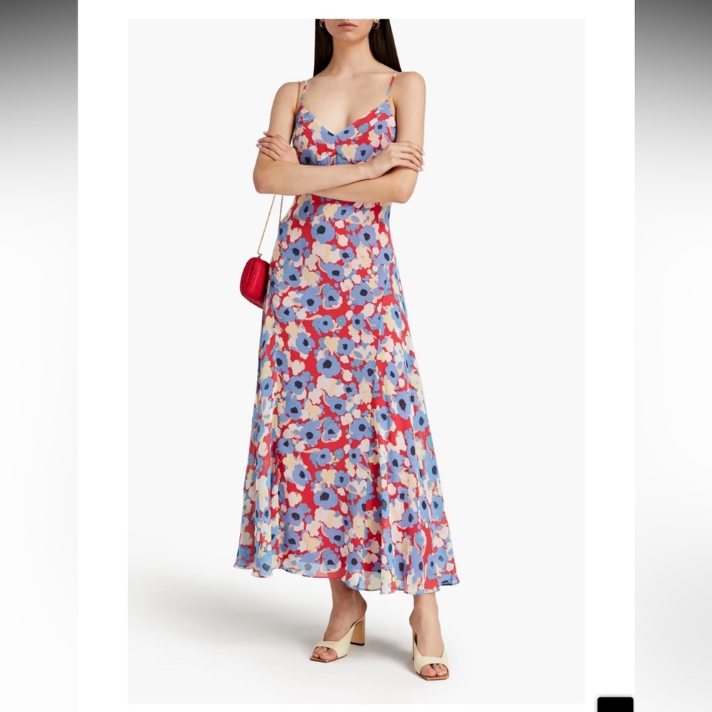 NWT JOIE Markus silk flowy beautiful maxi dress never worn size 2